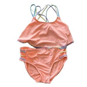 Justice Girls 2 Piece  Bikini Swimsuit Size 20 NWT